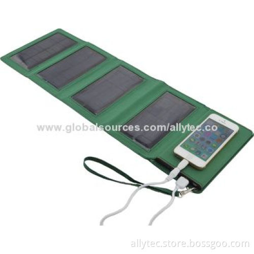 8,000mAh Folding Solar Mobile Phone Charger with LED Flashlight
